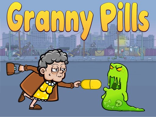 casual game:Granny Pills: Defend Cactuses