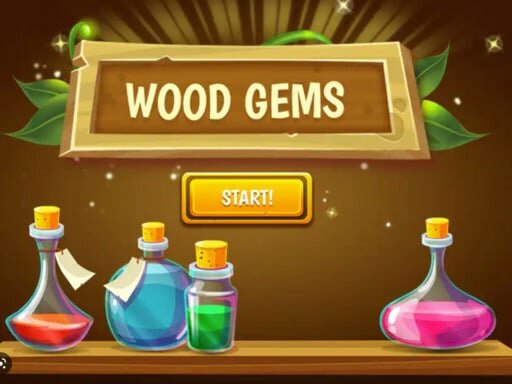 casual game:Wood Gems Bubble Shooter