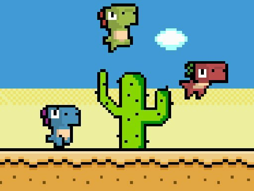 casual game:Pixel Dino Run