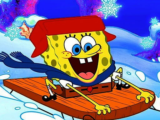 casual game:SpongeBob Winter Puzzle