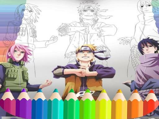 casual game:Naruto Shippuden Coloring Book: draw Book Ninja