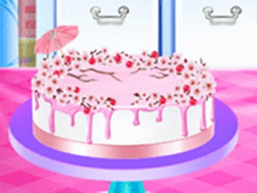 casual game:Cherry Blossom Cake Cooking - Food Game