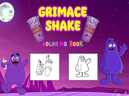 casual game:Grimace Shake Coloring