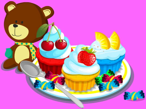 casual game:Cooking Colorful Cupcakes