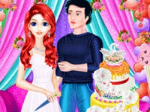 casual game:Mermaid Girl Wedding Cooking Cake Game