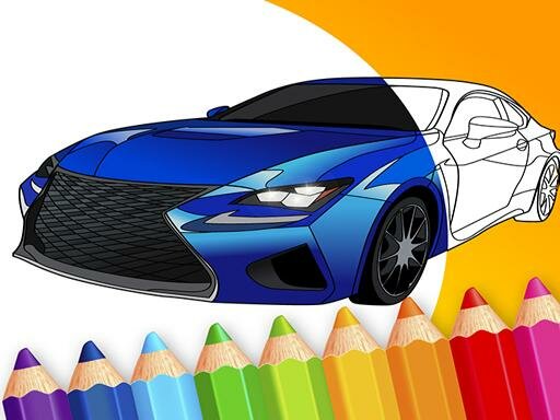 casual game:draw Car - Japanese Luxury Cars Coloring Book