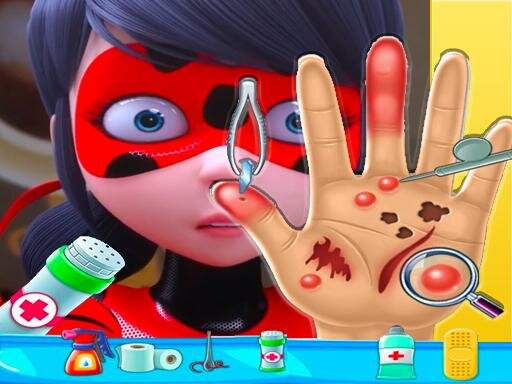 casual game:ladybug miraculous Hand Doctor - Fun Games for Gir